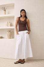 Load image into Gallery viewer, Zoe Contour Rib Tank Top | Chocolate