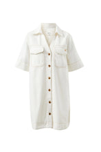 Load image into Gallery viewer, Bonnie Relaxed Shirt Dress | Fresh Ecru