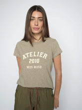 Load image into Gallery viewer, Camp Stripe Tee | Burnt Olive