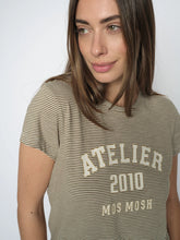 Load image into Gallery viewer, Camp Stripe Tee | Burnt Olive