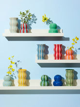 Load image into Gallery viewer, Palma Stripe Vase | Navy