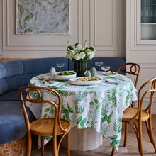 Load image into Gallery viewer, Fern Green/Blue Tablecloth
