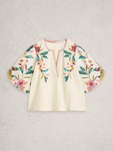 Load image into Gallery viewer, Maeve Embroidered Top | Ivory Multi