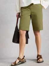 Load image into Gallery viewer, Heidi Chino Short | Khaki Green