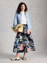 Load image into Gallery viewer, Abigail Midi Skirt | Navy Print