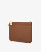 Load image into Gallery viewer, Flat Pouch | Tan Saffiano