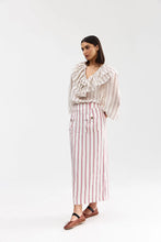 Load image into Gallery viewer, Ellery Blouse | Antique Bark Stripe