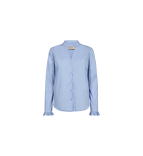 Load image into Gallery viewer, Hassie Pleat Shirt | Brunnera Blue