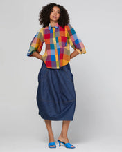 Load image into Gallery viewer, Guru Skirt | Dark Denim/Contrast Stitching