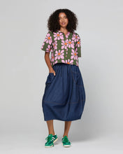 Load image into Gallery viewer, Guru Skirt | Dark Denim/Contrast Stitching