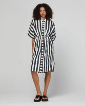 Load image into Gallery viewer, Shiro Shirt Dress | Mono Stripe