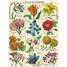 Load image into Gallery viewer, Mini Cavallini Puzzle | 240pc A Year in Flowers
