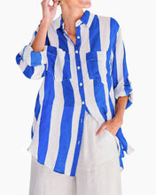 Load image into Gallery viewer, Stripe Shirt | Blue/White