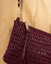 Load image into Gallery viewer, Molly Crossbody | Burgundy Weave