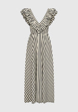 Load image into Gallery viewer, Marina Scallop Maxi Dress | Stripe