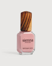 Load image into Gallery viewer, Pink nail polish bottle with wooden cap 