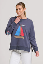 Load image into Gallery viewer, Classic Zipside Sail Boat | Navy/Multi