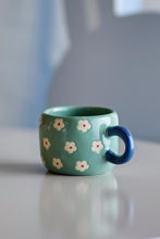 Load image into Gallery viewer, Nini Cup | Blue Floral Stoneware