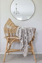 Load image into Gallery viewer, Mini Moss Stitch Blanket | Latte