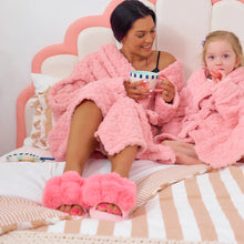 Load image into Gallery viewer, Cosy Luxe Pom Pom Slippers | Shell Pink