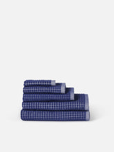 Load image into Gallery viewer, Nero Cotton Bath Towel | Cobalt/Cream