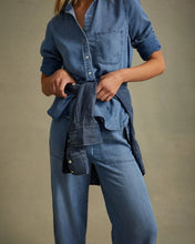 Load image into Gallery viewer, Shirt Tail Button Down | Indigo Harbour Wash